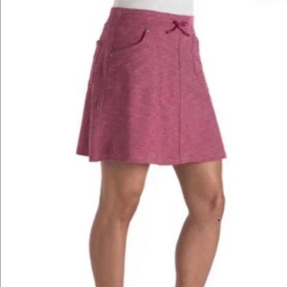 Kuhl Mova Cargo Skort Skirt Size XS Heather Raspberry Drawstring Pockets